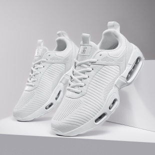 Cross-Border 2025 New Youth Air Cushion Men's Sports Shoes Men's Shoes Cushioning Breathable Couple Running Shoes Women