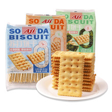 Aji品牌发酵苏打特色饼干 网红国潮零食批发 实体店热卖食品480g