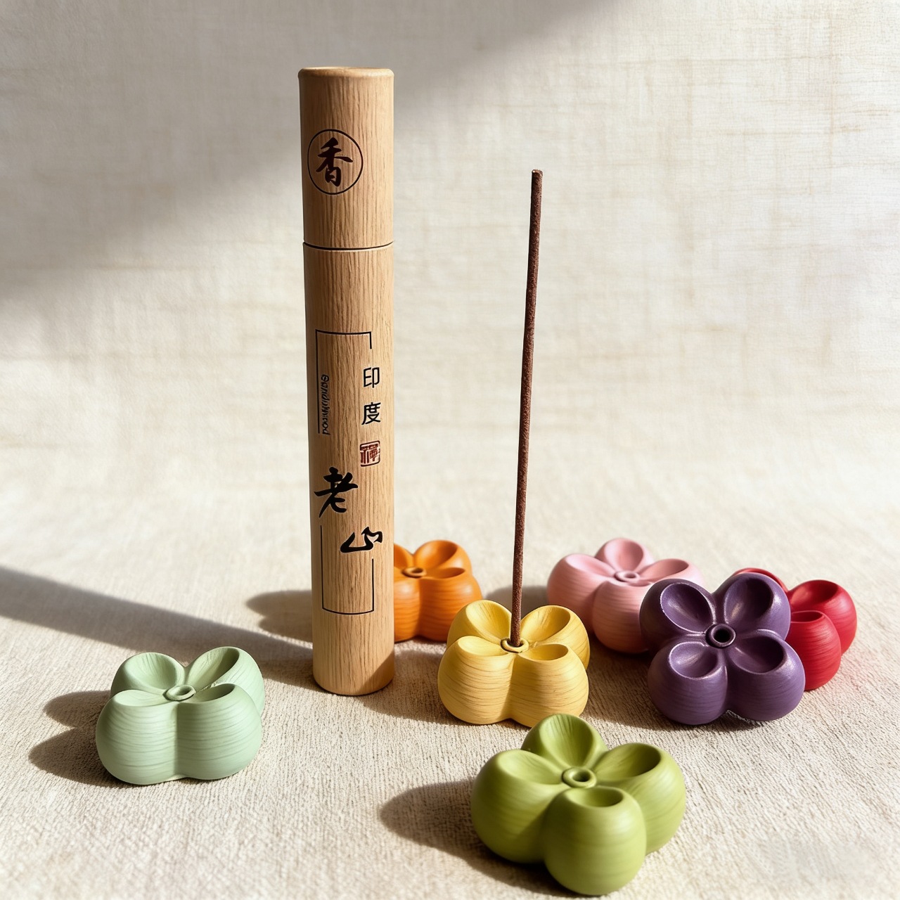 Creative Four-Leaf Clover Incense Holder Resin Incense Holder Incense Stick Holder Incense Holder for Incense Sticks Flower Incense Holder Osmanthus Incense Holder