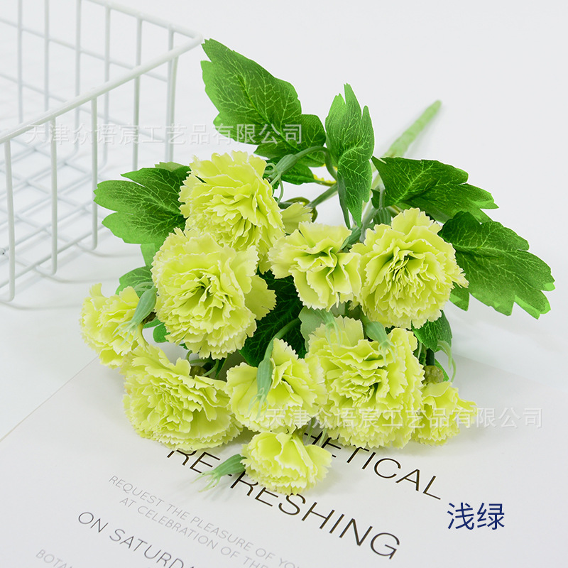 Simulación de 10 claves para decorar el hogar Día de la Madre Día del Maestro ramo de regalos de flores centro comercial tela de atmósfera festiva