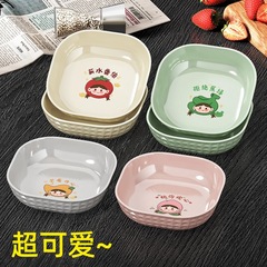 骨吐き皿、家庭用小皿、リビングルームのフルーツ皿、テーブルゴミ、骨吐き皿、プラスチック皿、スナック