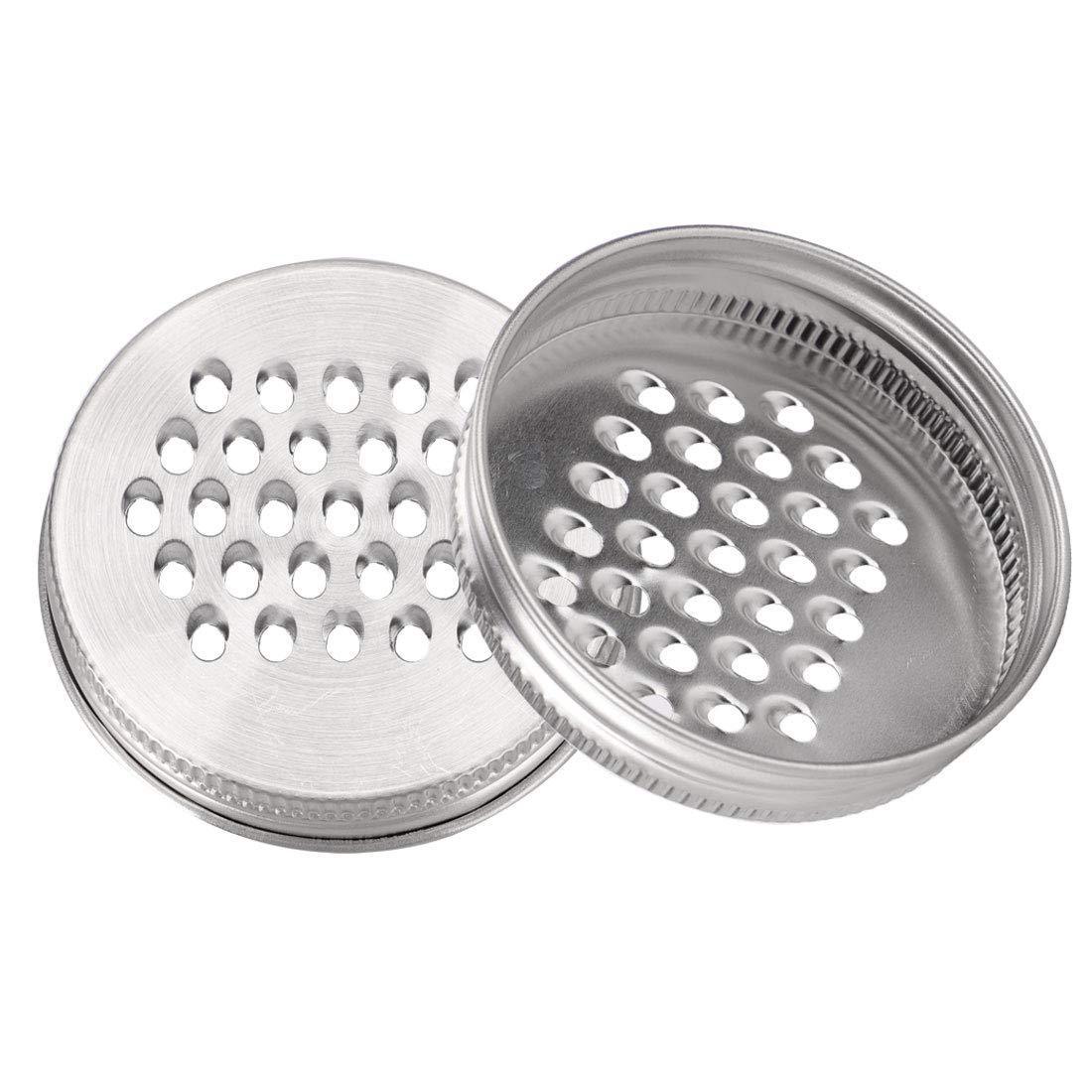 Amazon Hot Sale 86mm calibre raspador cubierta 304 cubierta de acero inoxidable boca estrecha cubierta de latas Mason artículos de cocina