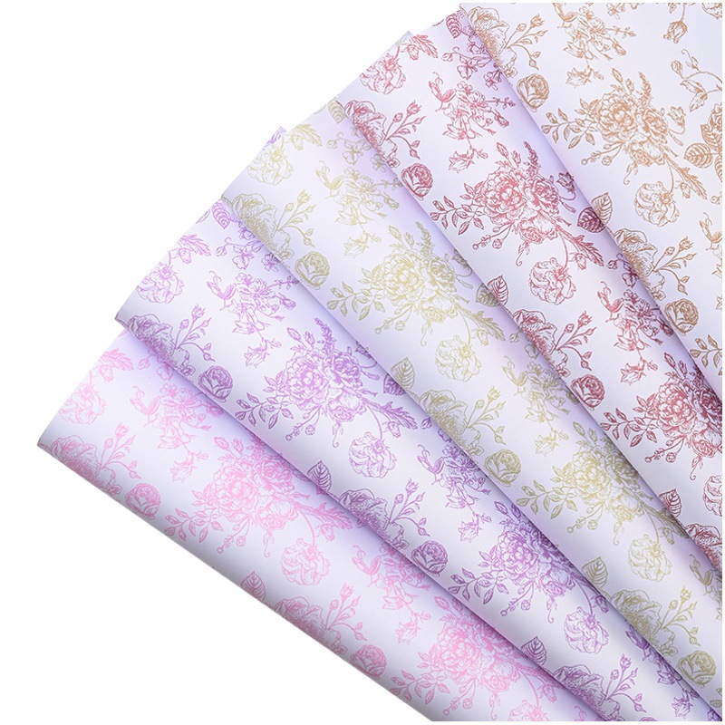 Papel de Arte Vintage para Ramos de Flores BOPP Impermeable para Ramos de Flores Frescas