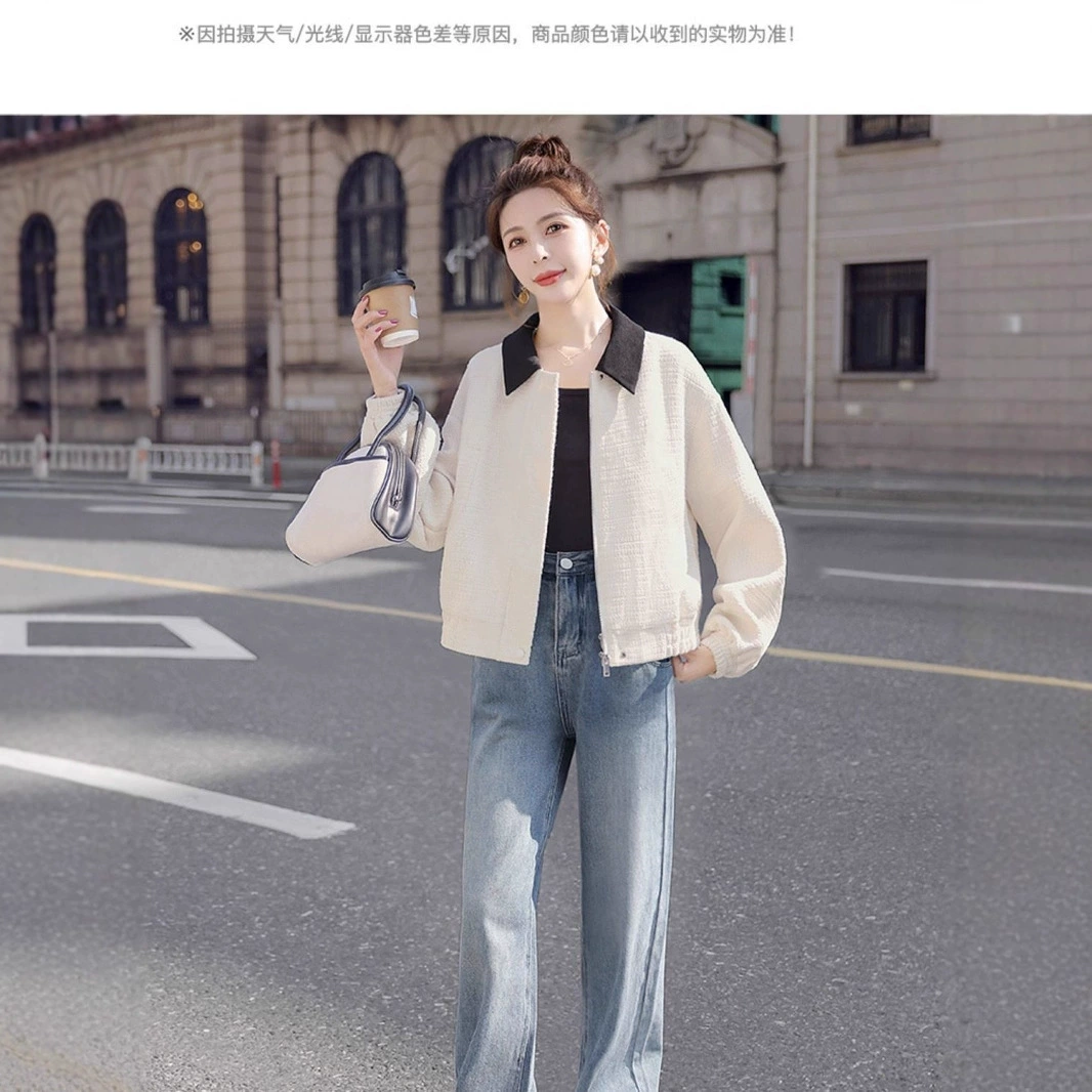 Осенняя короткая модная куртка, свободный крой, городской стиль, стиль Chanel