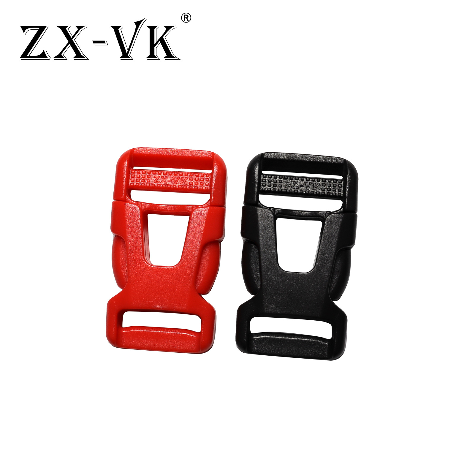 Ventas directas de la fábrica 20 ~ 38mm negro rojo doble ajustable hebilla de plástico cintura mochila hebilla ajustable image 3