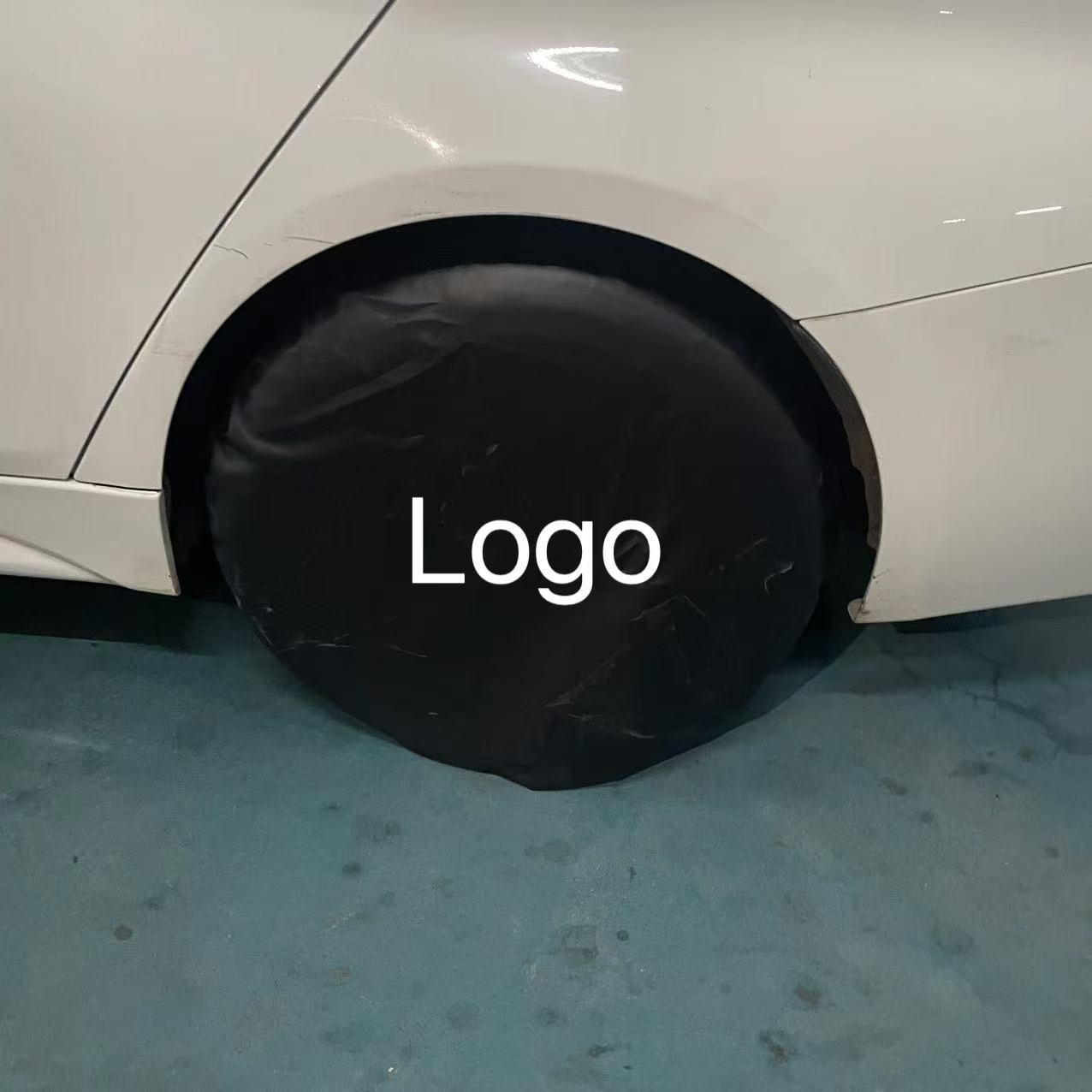 Car and Rv Long-Term Parking Tire Dust-Proof and Sun-Protective Cover Film Application, Faux Leather Pet-Proof Reflective Strip, Full Leather Wrap