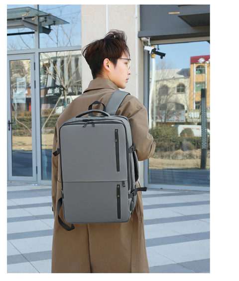 Mochila transfronteriza para hombres, alta capacidad de viaje multifuncional, mochila de hombro de negocios