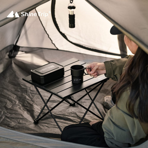 Shanqu Outdoor Portable Folding Table Storage Bag Exquisite Camping Picnic Table Stall Camping BBQ Table Korea