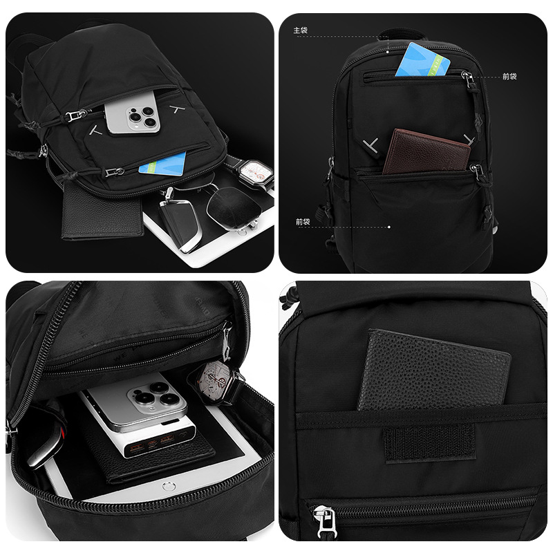 WEPOWER nueva mochila de viaje de negocios para hombres, mochila de viaje de gran capacidad, mochila de pecho casual de moda