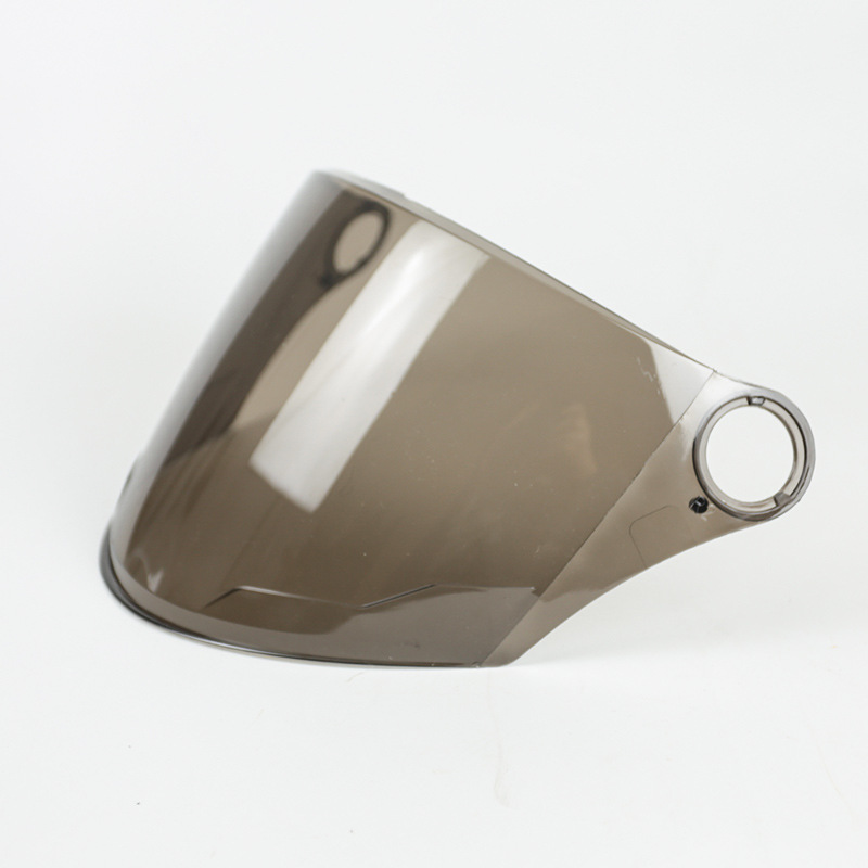 Electric car helmet lens universal large hole half helmet Harley helmet front windshield sunscreen glass anti-fog mask
