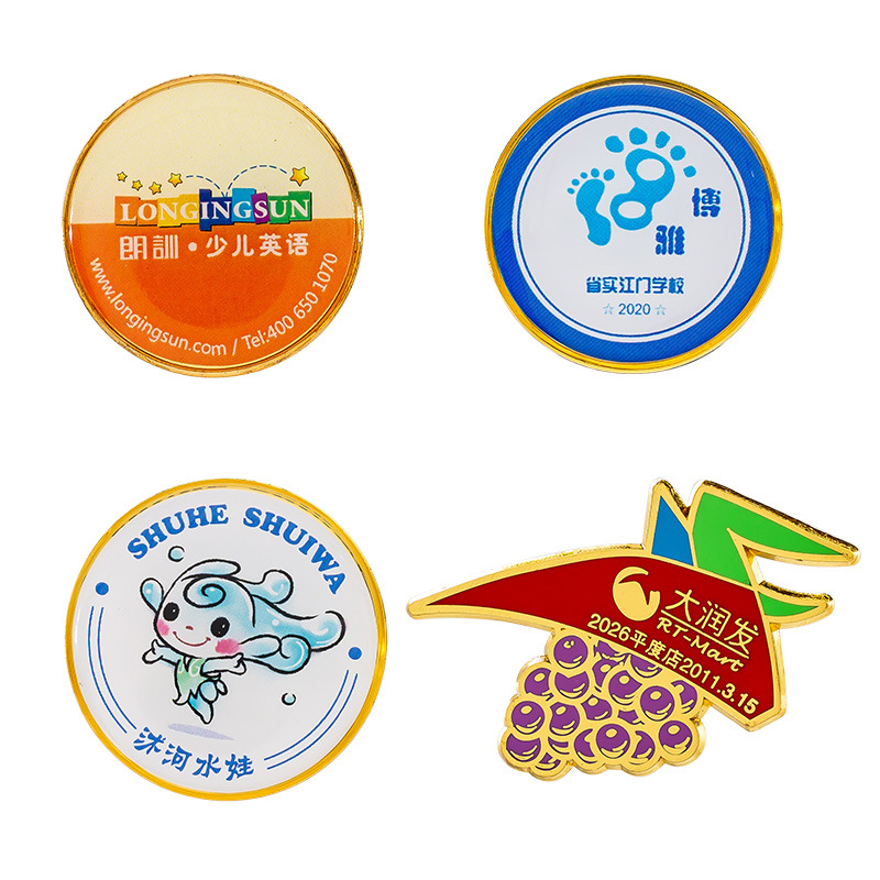 Insignia de metal insignia personalizada Signet para broche que hace insignia pintura personalizada Medalla Clase insignia moneda conmemorativa esmalte