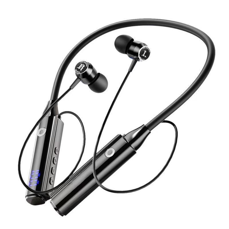ブルートゥースイヤホン ベルリンサウンド 超長時間バッテリー 首掛け型 インイヤー型 ノイズキャンセリング ワイヤレス スポーツ ランニングモデル|undefined