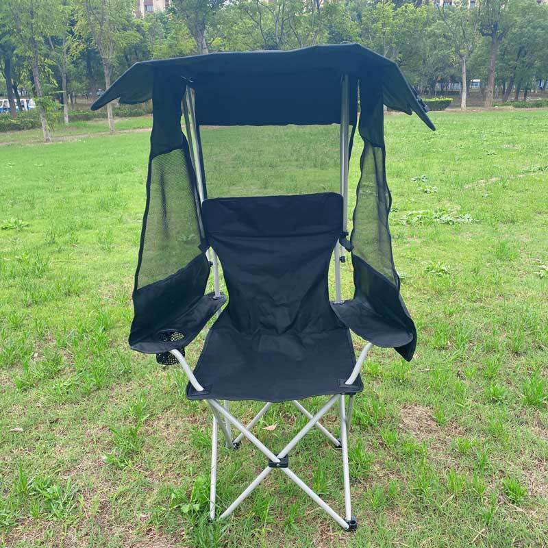 釣り椅子 折りたたみテーブル 折りたたみ椅子 アウトドアチェア キャンプ用炭素鋼製ポータブルマザール 日よけ付きレジャーチェア