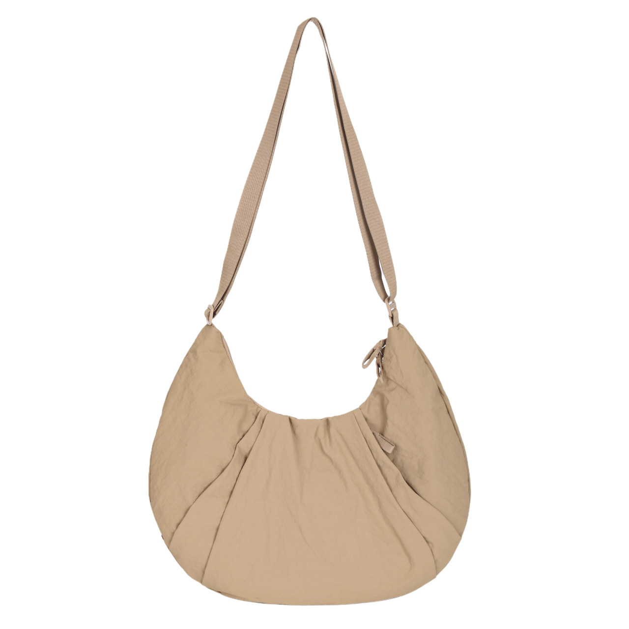 2024 Autum New Solid Color Simple Wester Large Capacity Fashio Sigle Shoulder Crossbody Bag Sports Style Dumplig_voghion.com