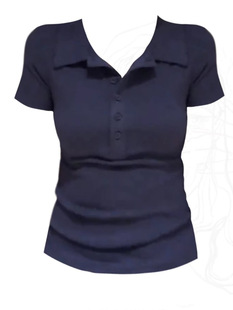 Plus Size Fat mm Polo Collar Button Short-Sleeved Right Shoulder T-Shirt Women's Summer Chic and Beautiful Shirt Belly-Covering Top
