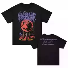 2025 BLOOD Dark Metal Rock American Men's Street Hip-Hop Cotton Print Booking