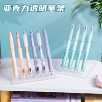 Table acrylic transparent cosmetic creative eyebrow pencil, stand, face mask, brush, storage system, for beauty salons