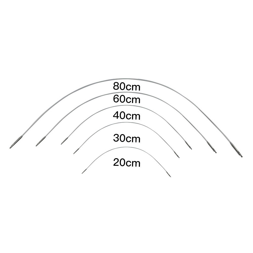 Agujas de suéter transfronterizas 316 # acero inoxidable desmontables aguja de anillo un conjunto de 9 pagado por 3 5 + 8 + 11.5 conjunto
