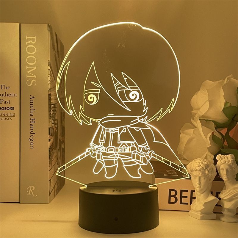Usb Nightlight Attack Giant Allen Sanli Soldier Chief Yum Computer Desktop Decoration Room Atmosphere Light