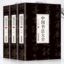 中国书法大全全3册书法艺术基础知识从入门到精通毛笔字帖教程