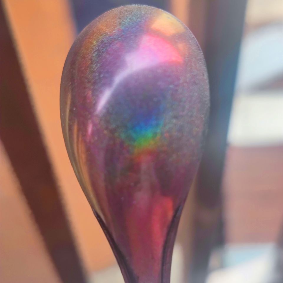 跨境新品汽车喷涂水彩工艺品用七彩镭射彩虹黑变红变色龙粉  1g