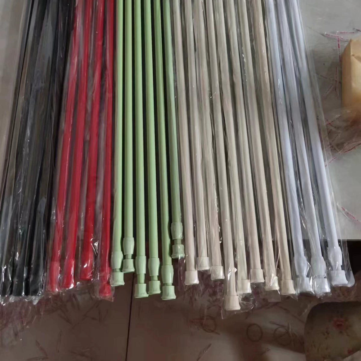Telescopic cloth, curtain, hanging rod