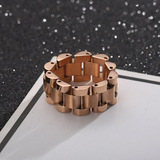 Мужское кольцо из нержавеющей стали, часы, дизайнерский ремешок для часов, аксессуар в стиле хип-хоп, европейский стиль, простой и элегантный дизайн