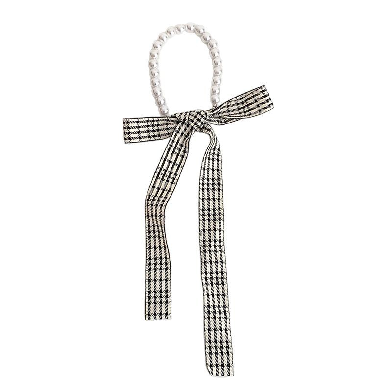 Collar de perlas nueva pulsera flor trenzada decoración pequeña bufandas trenzadas cinta atar cabello bufandas al por mayor