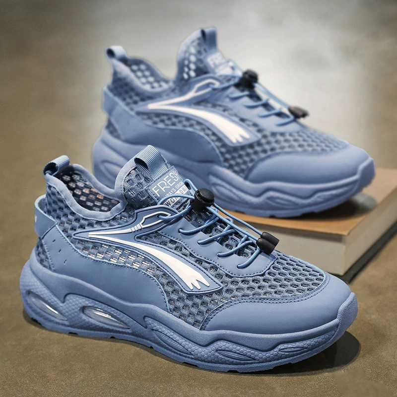 Летняя мужская обувь дышащая и пустая сетка обувь мужская спортивная обувь