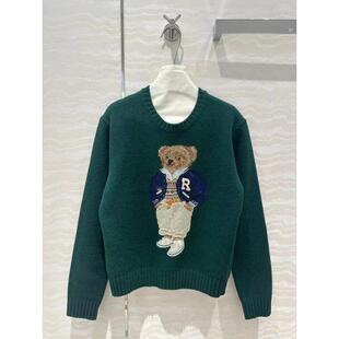 E 37555 Cartoon Bear Letter Knit Sweater ��ͨ��ᘿ���