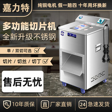 大功率不锈钢商用电动切肉机切片切丝机大型全自动多功能绞肉丁机