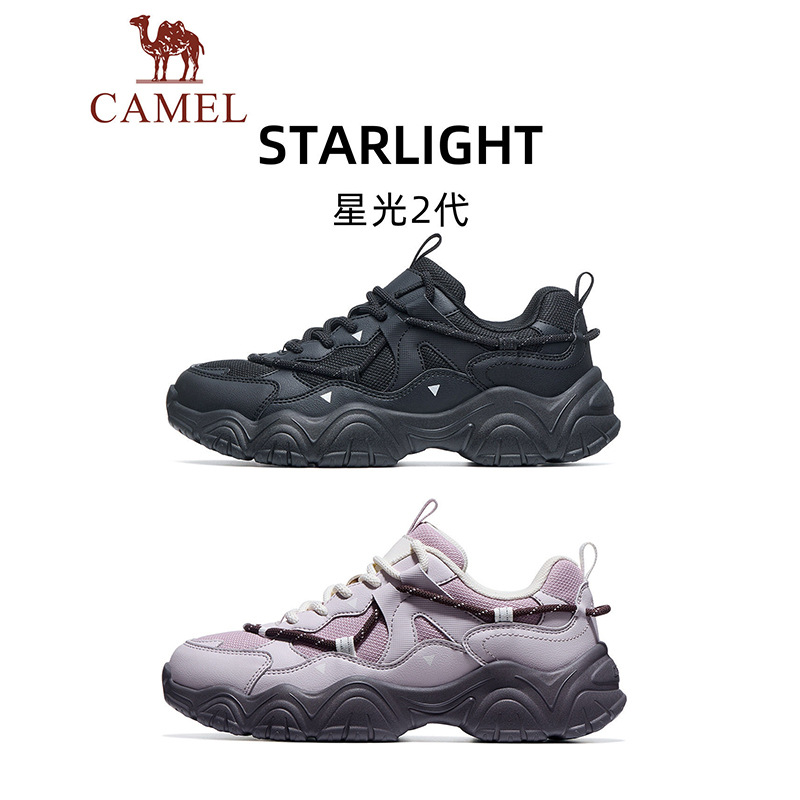 Camel Outdoor Starlight Sports Shoes 2026 Autumn/Winter New Thick-Soled Dad Shoes for Men and Women Breathable Casual Camel Shoes