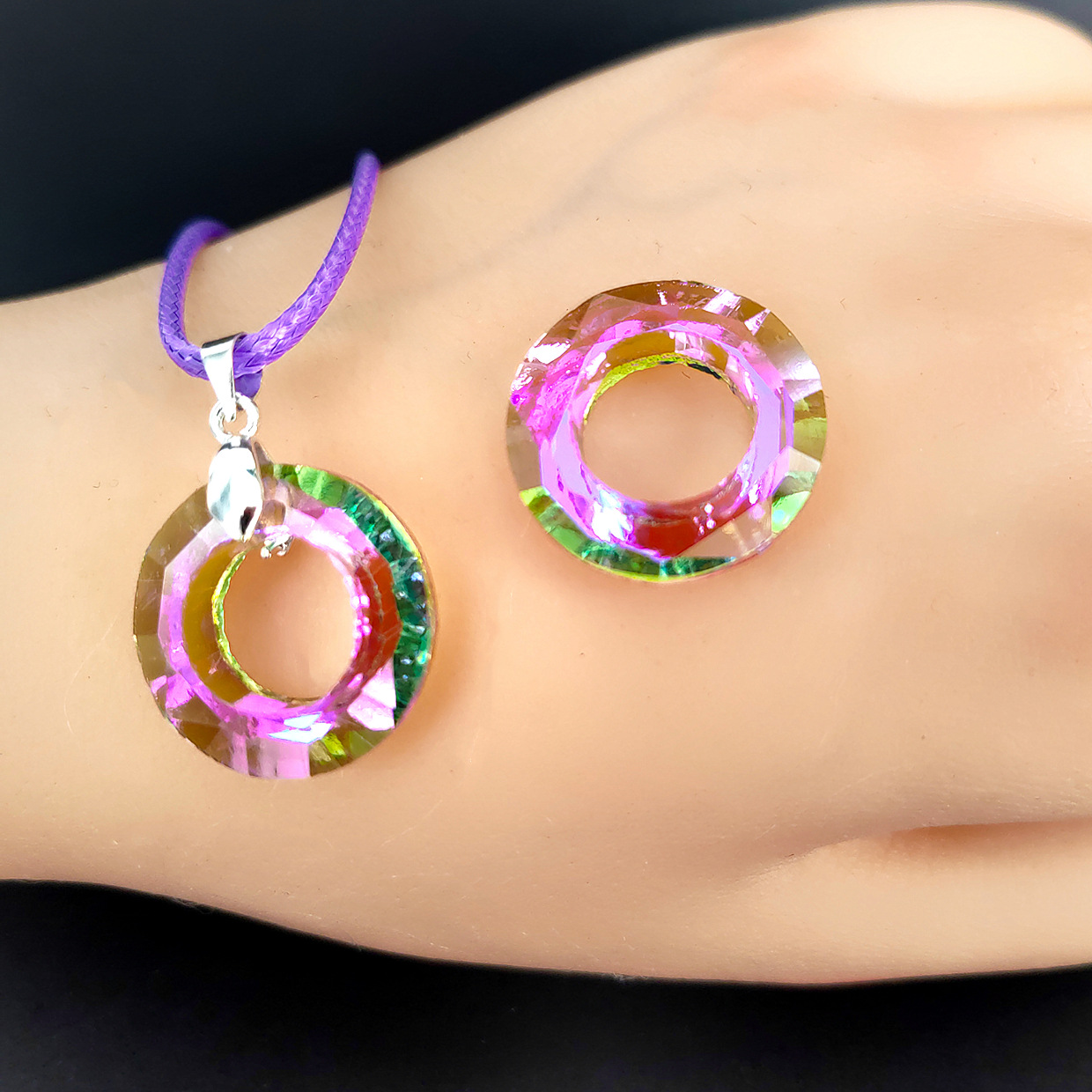 魅影紫—20mm天使环 / 无扣吊坠