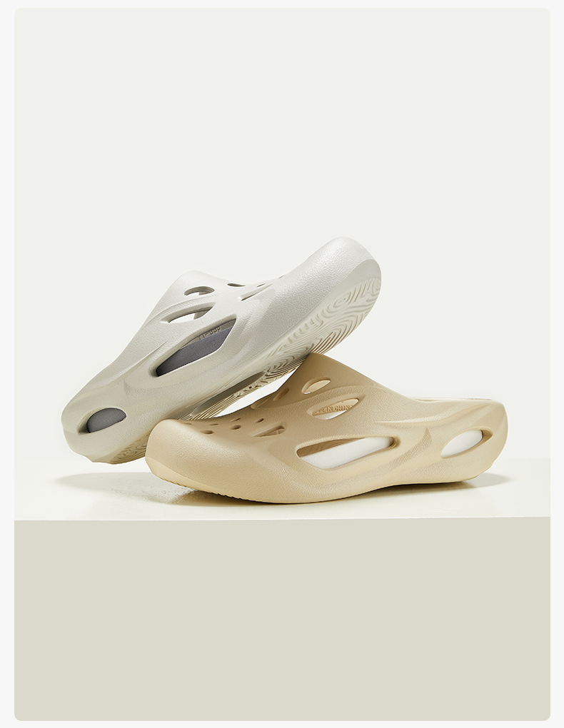 Ant Love Spring and Summer New Products Home and Outdoor Simple Colorblock Men's Hole Sandals_voghion.com