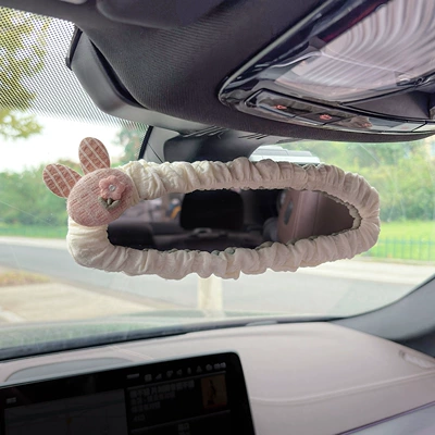 Sürətlər qutusu və əl tormozu başlıqları Cartoon Cute Car Reversing Mirror