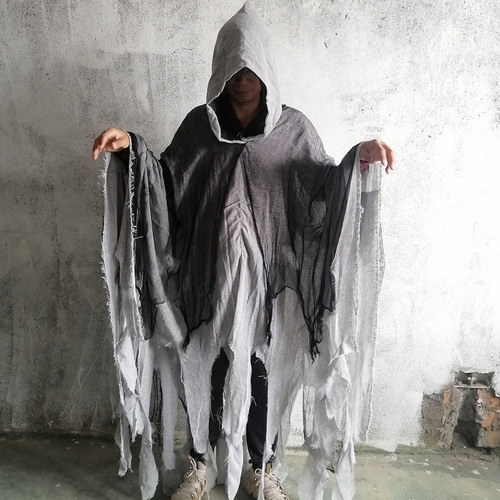 Halloween cloak cloak cos adult and children zombie costume skull cloak props horror ghost road