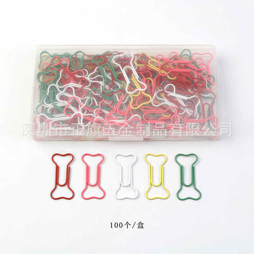 Color transfronterizo metal animal en forma de clip de papel forma creativa clip de papel Oficina marcador titular caja traje