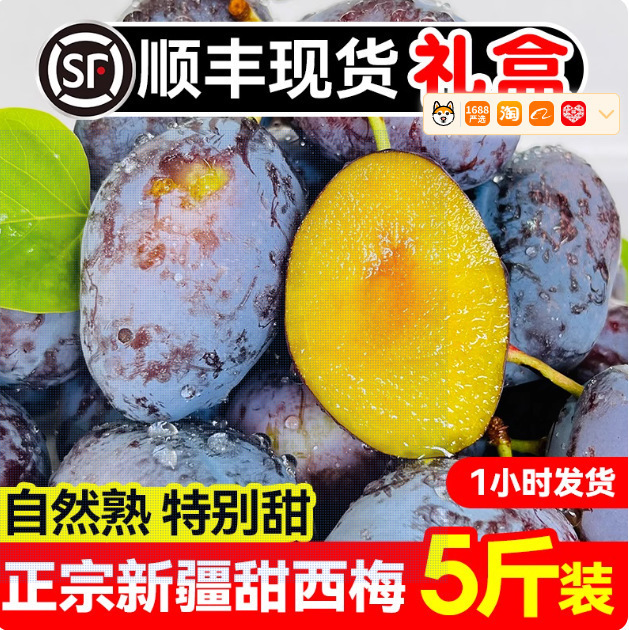 Chilean Prunes, Fresh Fruit, Authentic French Gift Box, Free Shipping, Prunes for Pregnant Women, Fresh Sweet Prunes from Kashgar