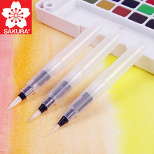 日本樱花自来水笔储水毛笔软头水彩毛笔水溶彩铅固体水彩颜料画笔