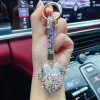 Cartoon cute keychain, trend car keys, pendant, diamond encrusted, wholesale