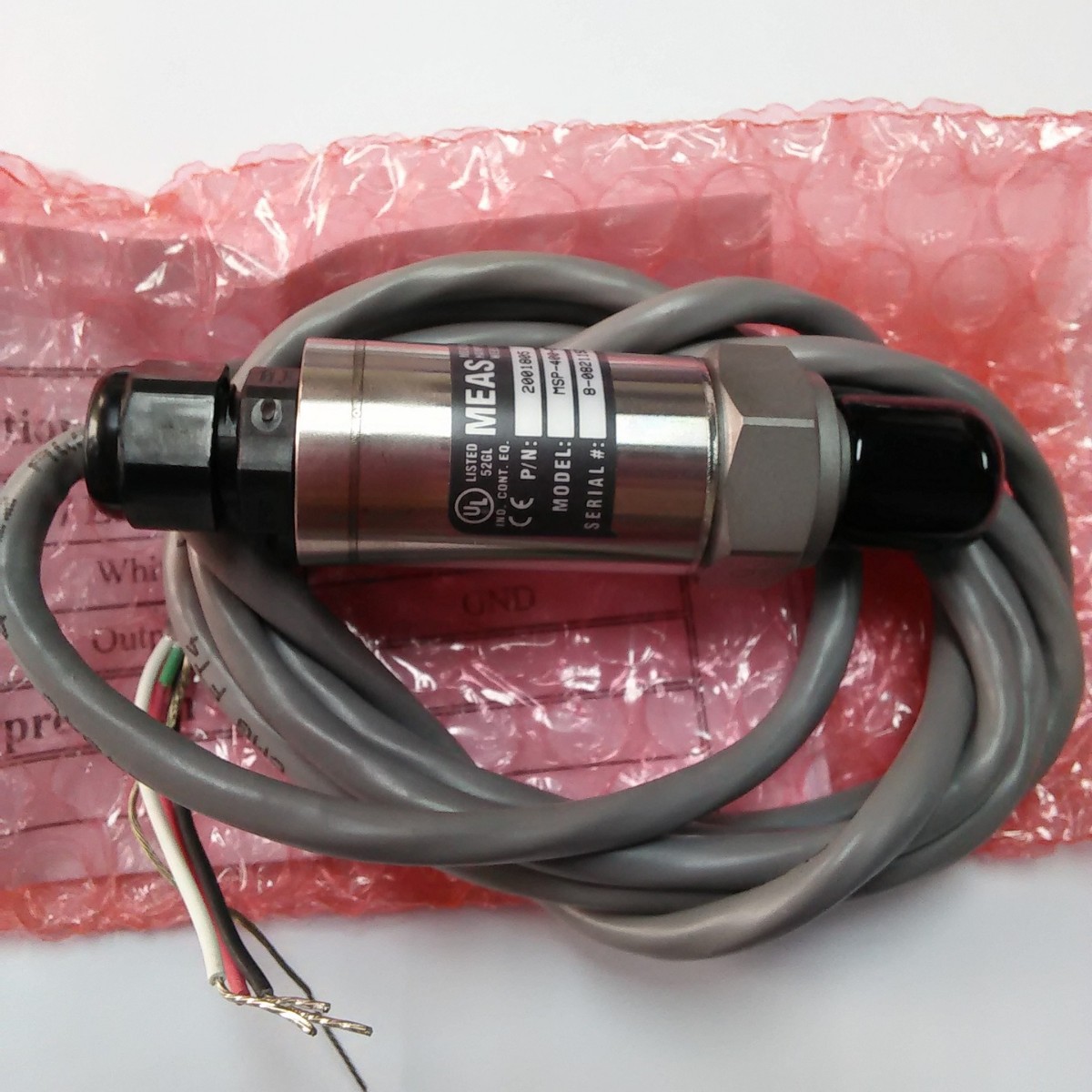 MSP400-350B-4-N-X压力传感器  广州市安凯电子仪表有限公司