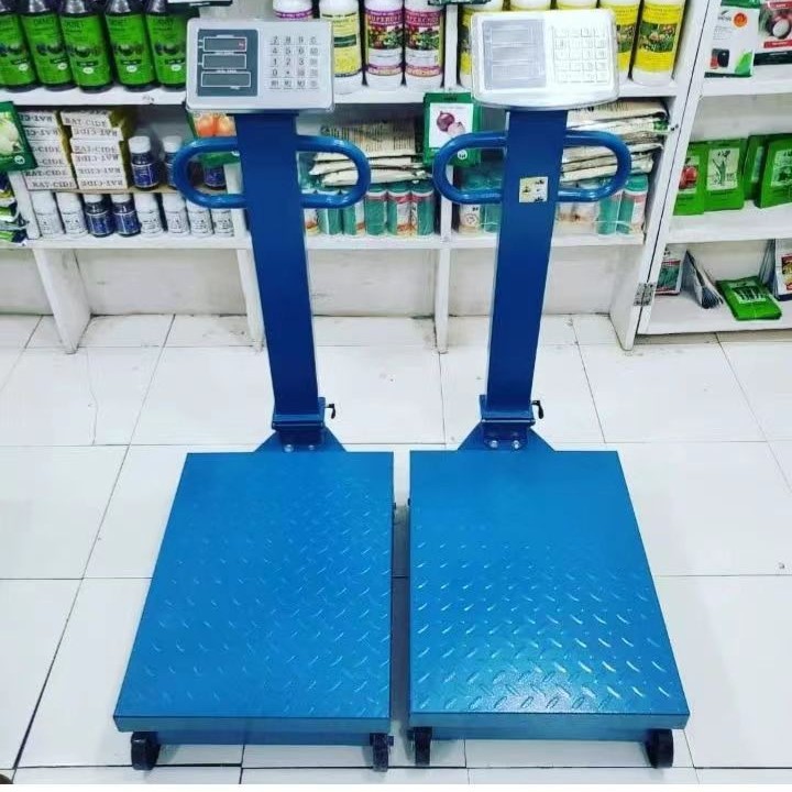 Báscula Electrónica de Plataforma con Ruedas 600 kg 45x60 cm con Cálculo de Precio image 2