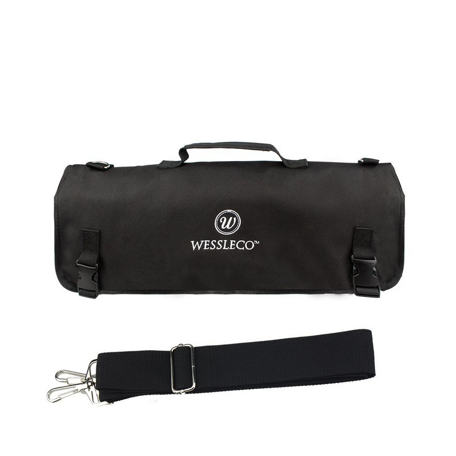 Bolsa de herramientas para cuchillos de chef portátil, bolsa para cuchillos enrollable, impermeable y resistente al desgaste, bolsa de almacenamiento para cuchillos de estilo occidental para estudiantes, estuche para cuchillos, bolsa para cuchillos
