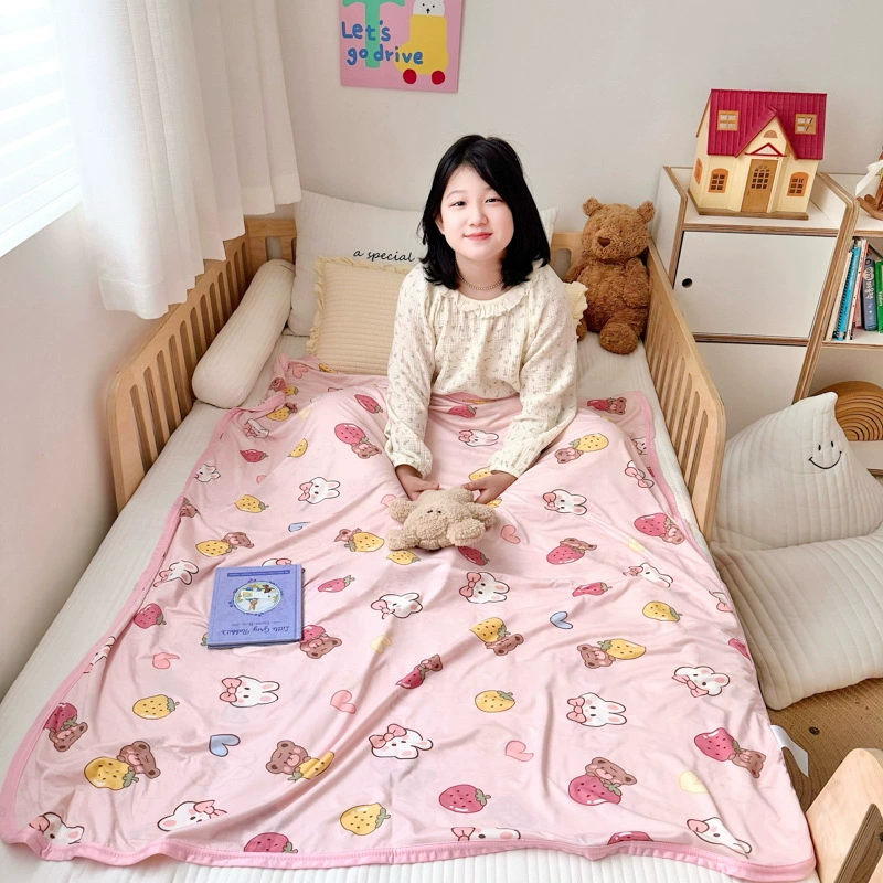 Вязаное хлопковое одеяло класса А, летнее одеяло, можно стирать в машине, летнее детское тонкое одеяло, одеяло для студенческого общежития, одиночное одеяло с кондиционером