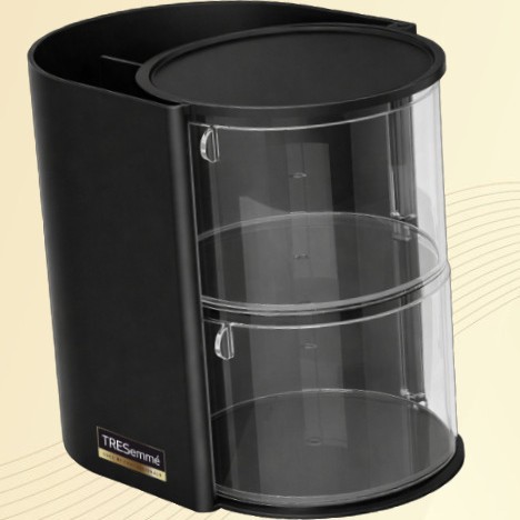 분할 회전 수납함 * 블랙 3단