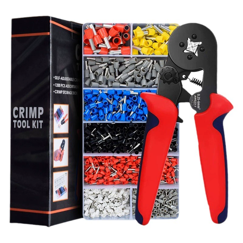 Клещи для обжима клемм трубчатого типа Клеммы холодного отжима ручные Клещи для обжима игольчатых проводов Клещи для обжима электриков полный набор инструментов