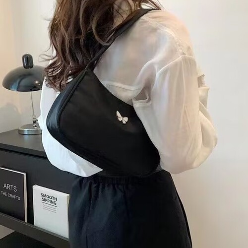 Cross-border minimalist women's handbag fashion crossbody bag 2025 new pure color versatile shoulder bag casual lightweight hand-held bag