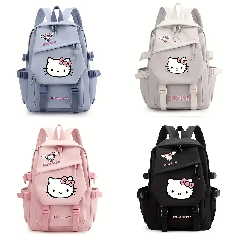 Hello Kitty Cartoon Korean Style Backpack Women's New Amazon Primary and Secondary School Students Spine Protection Cute School Bag Hello Kitty Cartoon Korean Style Backpack Women's New Amazon Primary and Secondary School Students Spine Protection Cute School Bag