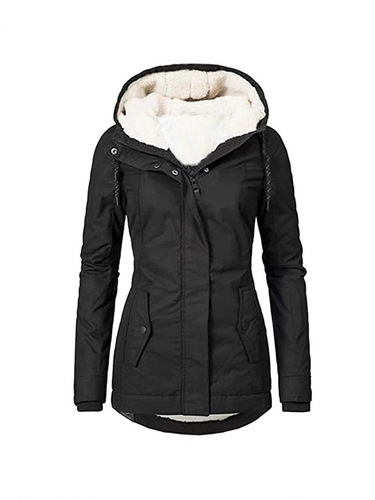 Women's Cotton Parka Western Autumn/Winter New Women's Coat Solid Color Medium Length Commuting Padded Jacket