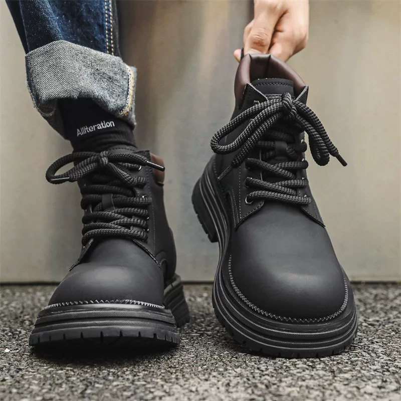 Martens, полусапоги демисезонные, английский стиль, платформа, британский стиль